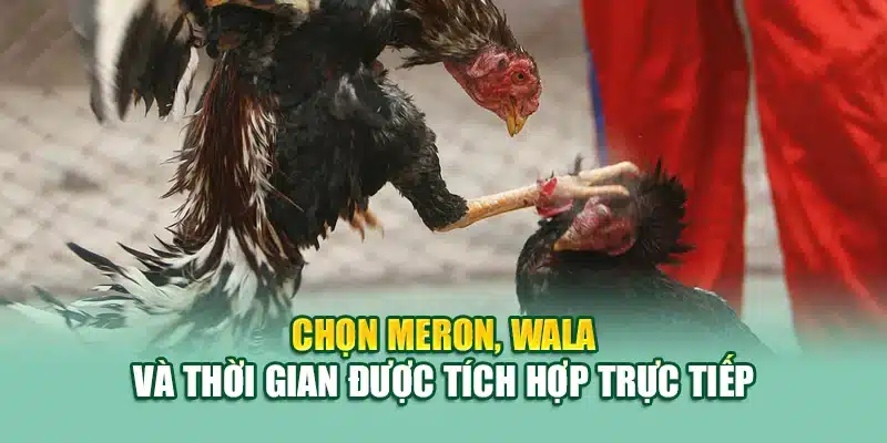 Chọn Meron, Wala và thời gian được tích hợp trực tiếp 