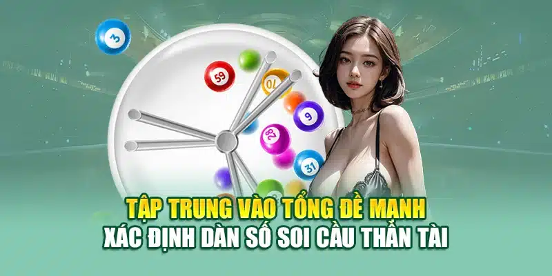 Tập trung vào tổng đề mạnh xác định dàn số soi cầu thần tài